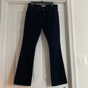 Vintage Levi's 515 Boot Cut dark blue Jeans